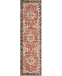 Mink Home Homewell Machine Washable HAM4004 2'x6'11" Runner Area Rug