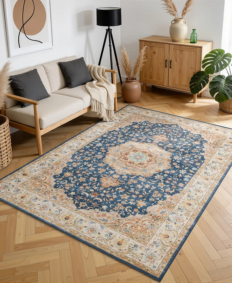 Mink Home Homewell Machine Washable HAM4003 9'x12' Area Rug