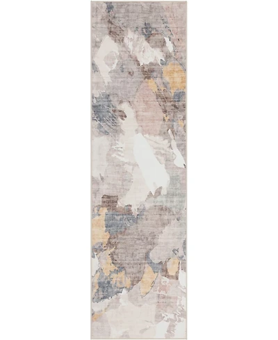 Mink Home Homewell Machine Washable HAM4001 2'x6'11" Runner Area Rug