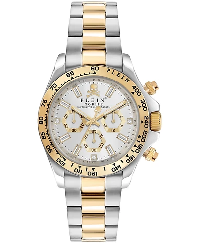 Philipp Plein Nobile Men's Two Tone Stainless Steel Bracelet Watch 43mm
