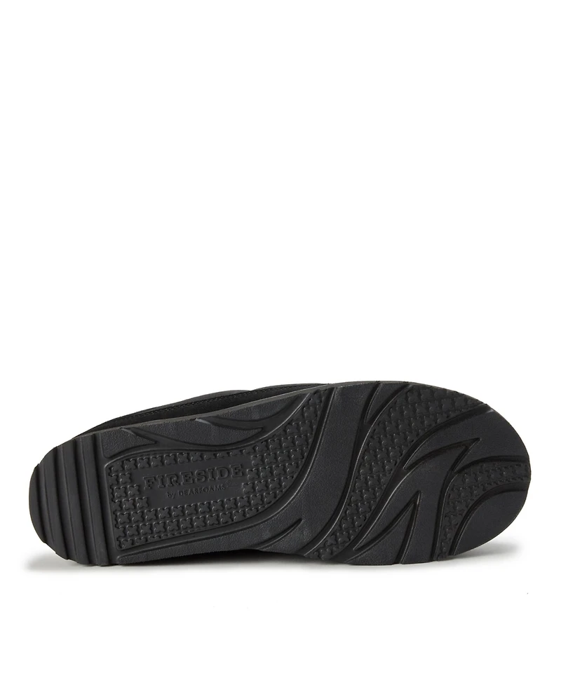 Dearfoams Men's Grafton Sport Nylon Puff Clog Water Repellent Slippers