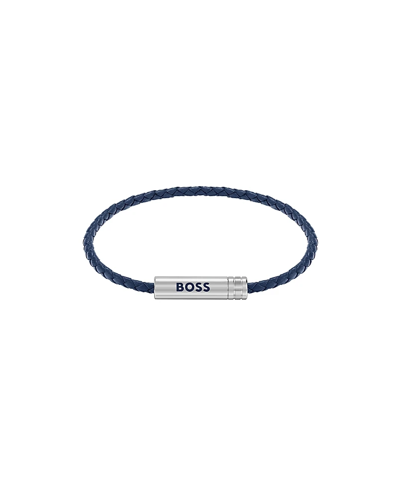 Hugo Boss Men's Ares Air Stainless Steel Blue Leather Bracelet