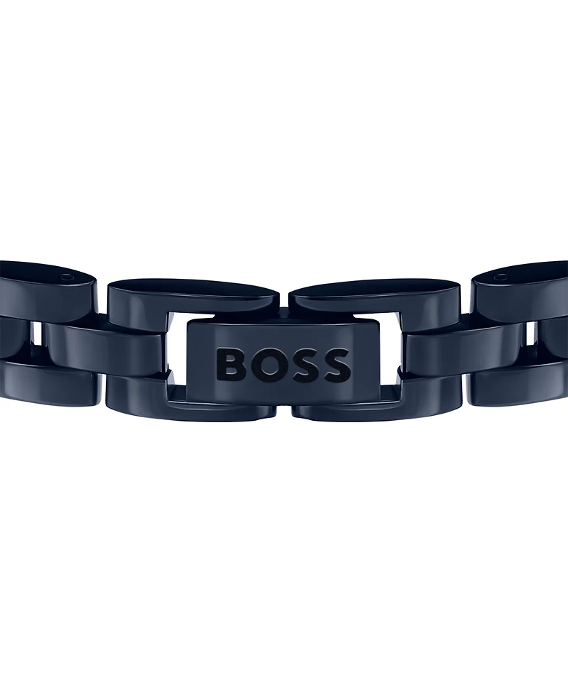 Hugo Boss Men's Archer Ionic Plated Blue Steel Bracelet