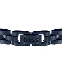 Hugo Boss Men's Archer Ionic Plated Blue Steel Bracelet