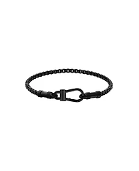 Hugo Boss Men's Liam Ionic Plated Black Steel Bracelet