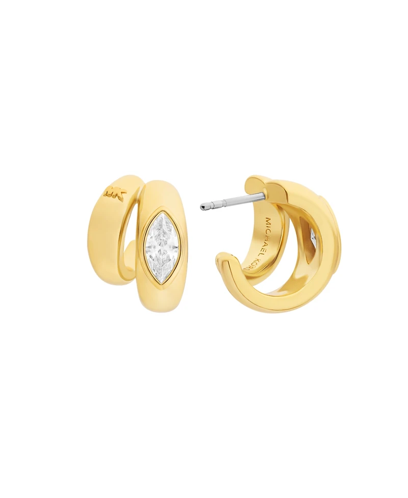 Michael Kors Marquise Double Huggie Earrings