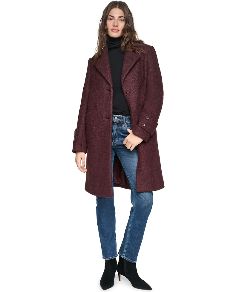 Andrew Marc Women's Regine Slim Wool-Blend Boucle Coat