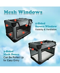 Ashfield and Harkness: 30" Soft Collapsible Dog Crate