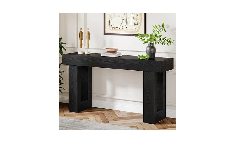 Slickblue Modern 63 Inch Sofa Table for Living Room Hallway and Entryway