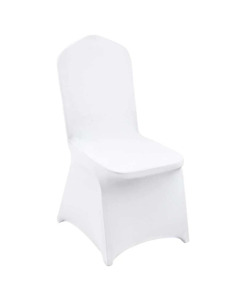 Sugift 150 Pieces Stretch Spandex Folding Chair Covers Removable Washable Protective Slipcovers