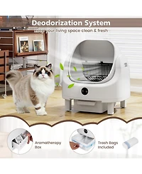 Ruie Automatic Self Cleaning Cat Litter Box for Multi Cat with Smart App Control