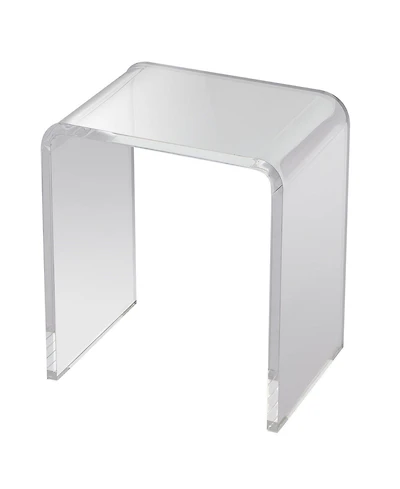 Slickblue Clear Acrylic C Shaped End Table for Living Room and Bedroom