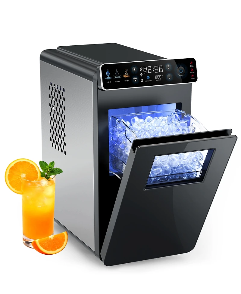 Ecozy Chillio 26 lb Countertop Ice Maker, Portable Self-Cleaning Machine