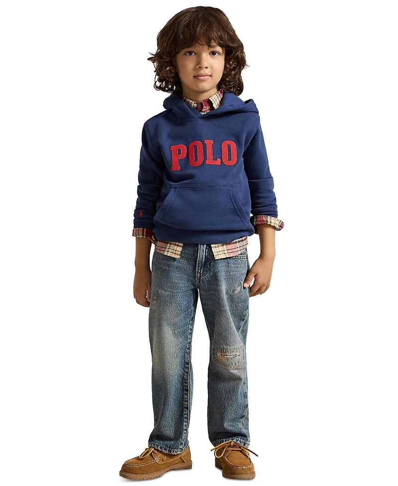 Polo Ralph Lauren Boys' 2T-7 Logo Fleece Hoodie