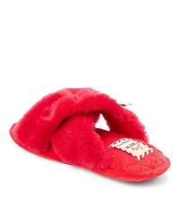 Dearfoams Women's Mama Fur Slide Slippers