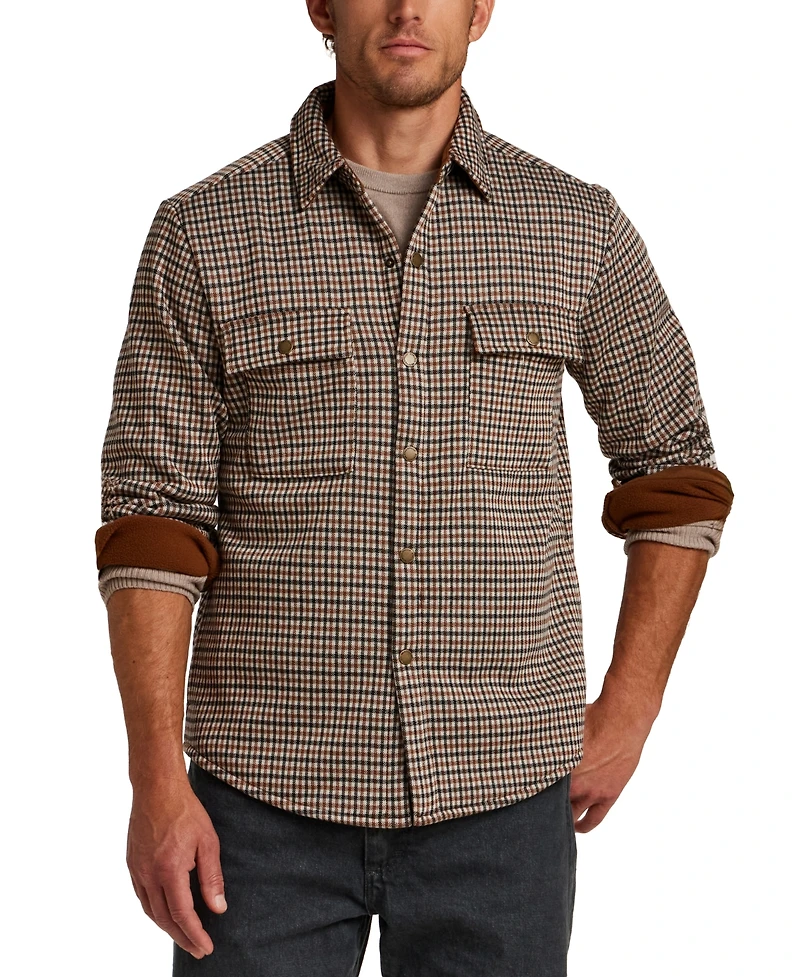 Weatherproof Vintage Men's Knit Check Shirt Jacket