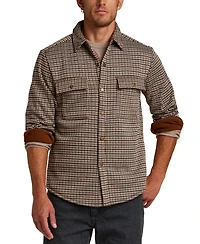 Weatherproof Vintage Men's Knit Check Shirt Jacket
