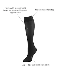 Hue Women's 3-Pk. Soft Opaque Knee-High Socks