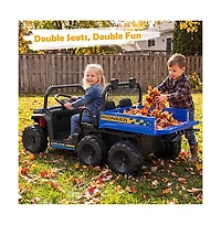Sugift 24V 2-Seater Ride-On Dump Truck with Electric Dump Bed, Ages 3-8