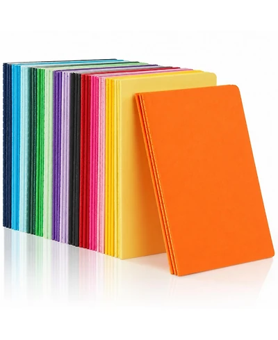 Danrong 45pieces A5 Bulk Lined Notebooks 15 Vibrant Colors 60 Pages Lay Flat Journals