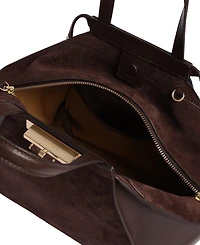 Kenneth Cole Detachable Leather Small Crossbody Satchel Handbag