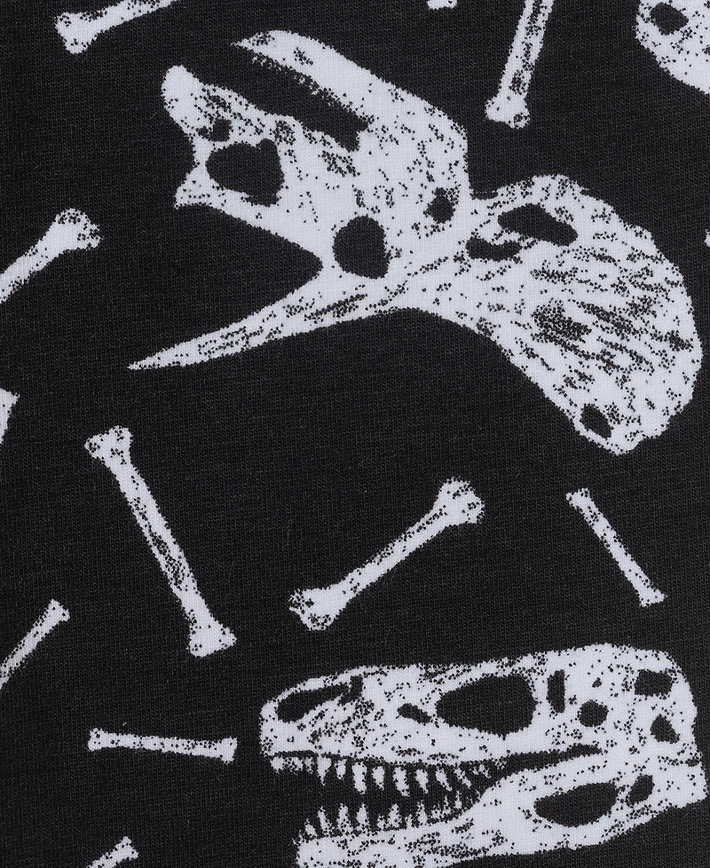Andy & Evan Toddler Boys' 2T-4T Skeleton Dino Print Pajamas, 2-Piece Set
