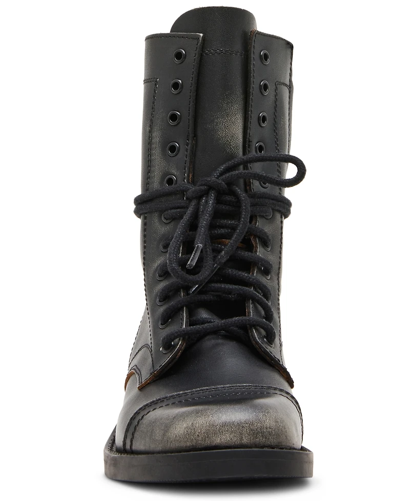 Steve Madden Women's Yukon Lace-Up Combat Booties