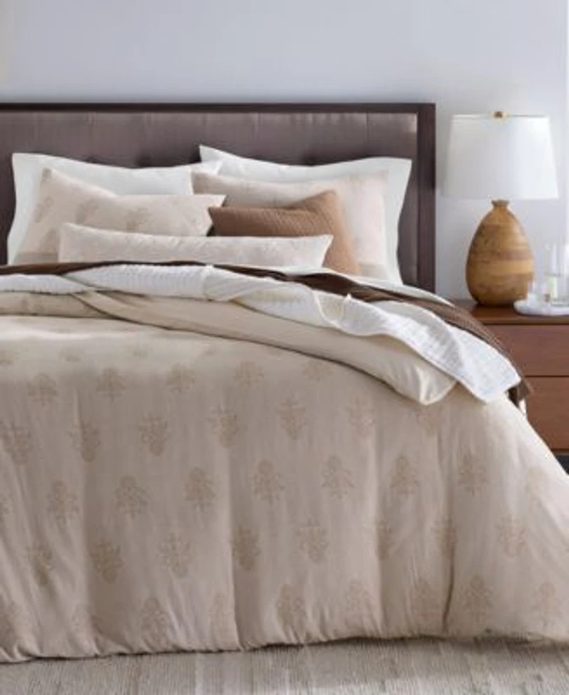 Oake Woven Floral Block Comforter Set Collection Macys Exclusive