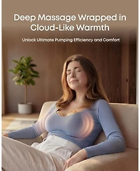 eufy Heated Wearable Breast Pump S2 Pro with 240 Milk Storage Bag, Hands-Free, HeatFlow Tech, Wireless Charging Case