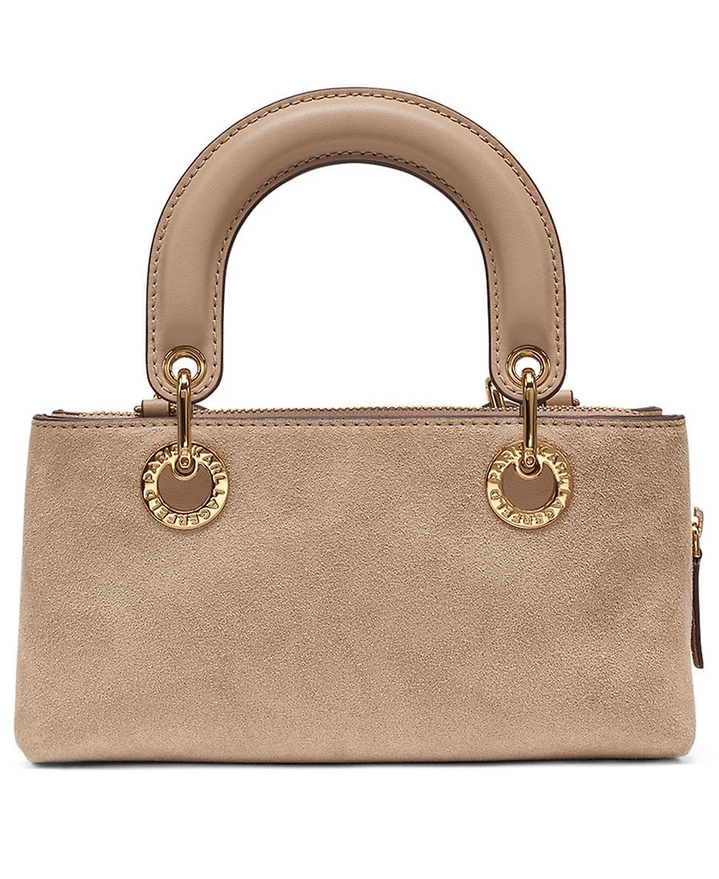 Karl Lagerfeld Paris Benoite Suede Small Shoulder Handbag