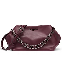 Karl Lagerfeld Paris Giovanna Medium Leather Clutch Handbag