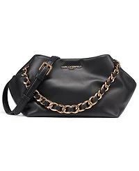 Karl Lagerfeld Paris Giovanna Medium Leather Clutch Handbag
