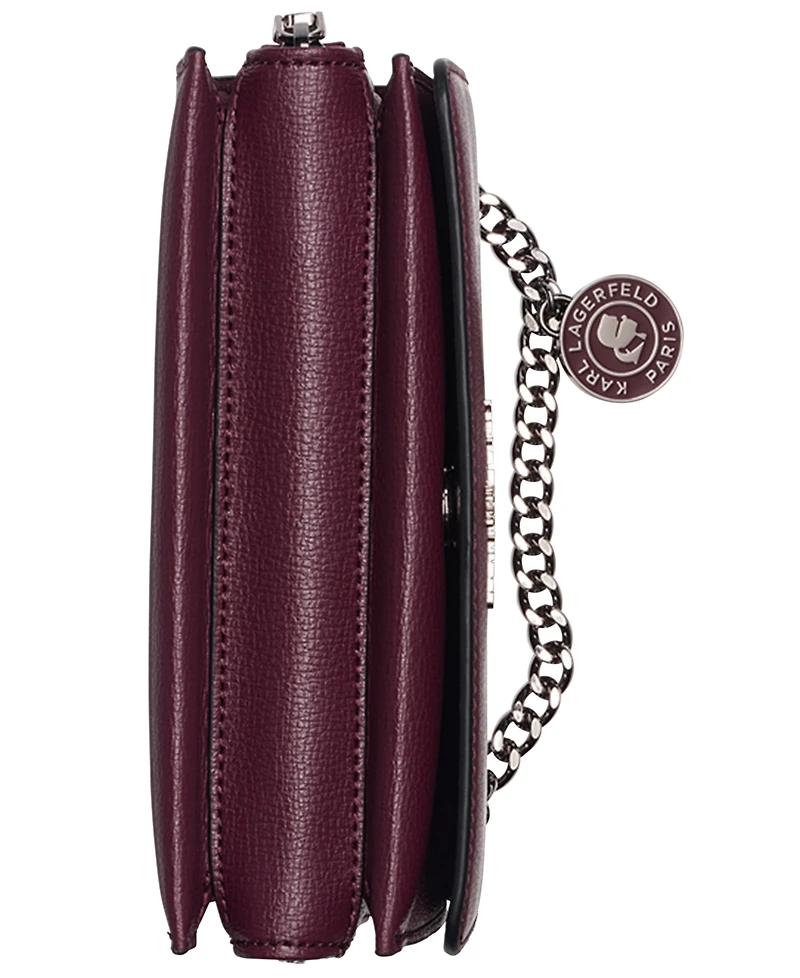 Karl Lagerfeld Paris Lourdes Mini Leather Crossbody