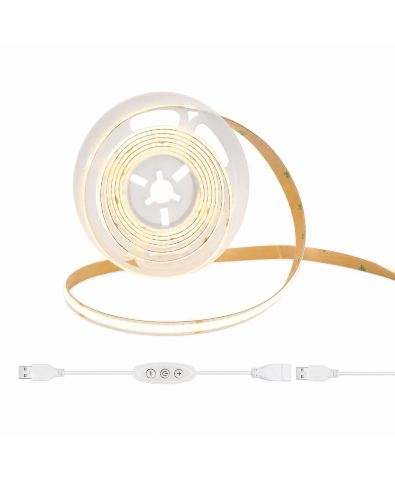Lofree Dimmable Usb Cob Led Strip Lights Flexible Cuttable Task Lighting for Diy Projects