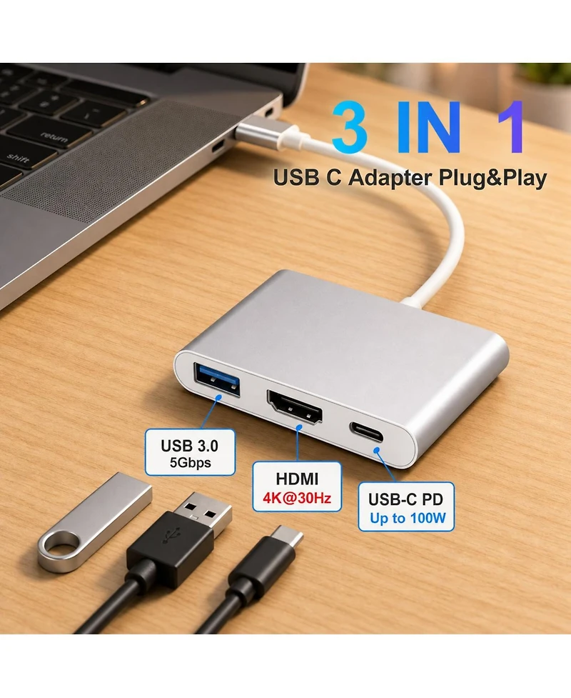 Lofree 14-in-1 Usb-c Dual Monitor Docking Station for Pc/Mac
