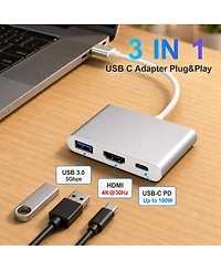 Lofree 14-in-1 Usb-c Dual Monitor Docking Station for Pc/Mac