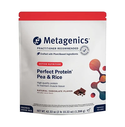 Metagenics Perfect Protein Pea and Rice Powder with 20 Gram Protein and 3.5 Gram BCAAs Supports Muscle Growth and Recovery 30 Servings