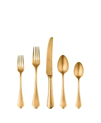 Dolce Vita Pewter Oro Flatware Set, 5 Piece
