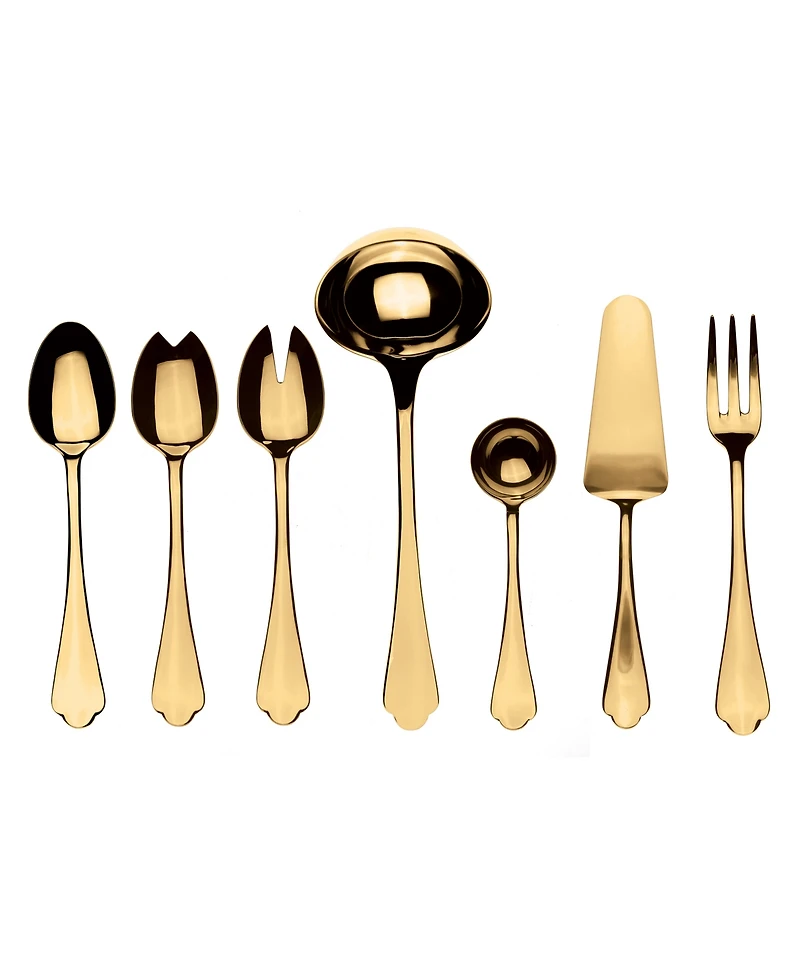 Dolce Vita Mirror Oro Serve Set, 7 Piece