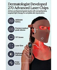 Lovery 4D Laser Light Therapy Face Mask - 8 x More powerful than Led - Professional At-Home Skin Rejuvenation