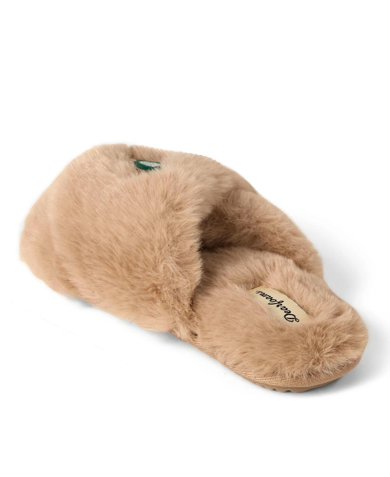 Dearfoams Women's Fur Slide Slippers