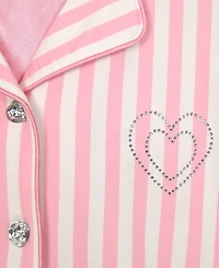 Max & Olivia Girls' 5-16 Milky Print Pajama, 3-Piece Set