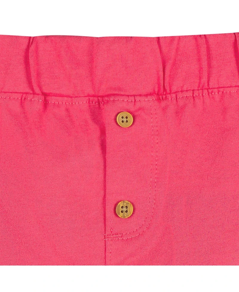 Gerber Baby Girls 3-Pack Shorts, Coral, 0-3 Months