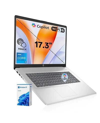 Hp Essential 17.3" Touchscreen Business Laptop, Intel Core i5-1335U, Intel Iris Graphics, 32GB DDR4, 2TB Ssd, Wi-Fi 6, Windows 11 Home, Silver