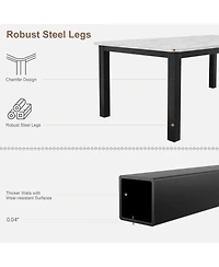 78.7" Industrial Dining Table for 8-10