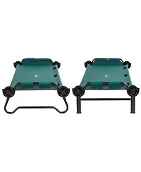 Disc-o-Bed Large Outdoor Convertible 2 Person Portable Camping Bunk Cots