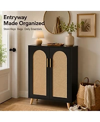 Tall Entryway Storage Cabinet with Adjustable Shelves