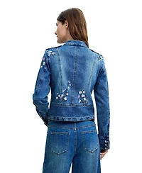 Desigual Women's Embroidered Jacket M C Lacroix