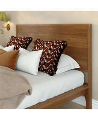 Plank+Beam Linea Tambour Queen Bed, Pecan