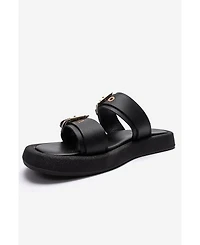 Forever and Always Shoes Women's Dorel Leather Buckle Sandal